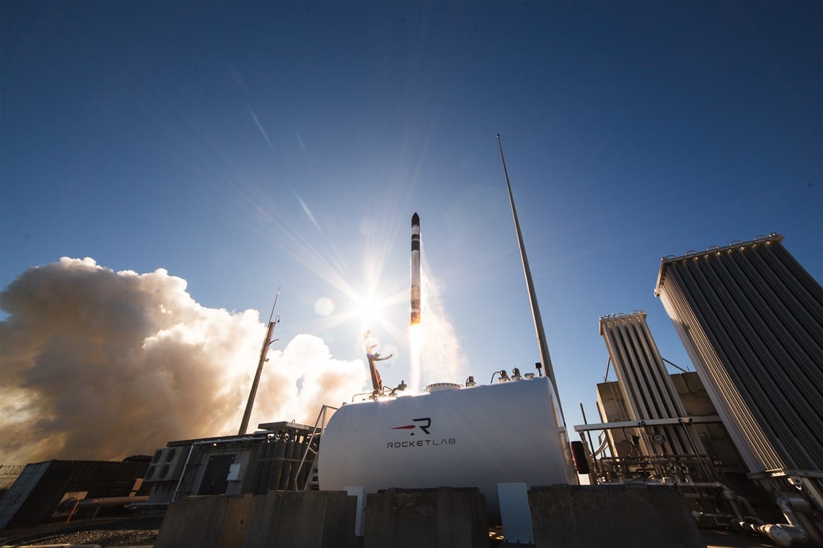 Lift-off for Electron's 65th launch Source: Official Rocket Lab Photos