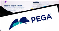 Dhaka, Bangladesh- -1 Aug 2024: Pegasystems Inc. (Pega) logo is displayed on smartphone. — Stock Editorial Photography