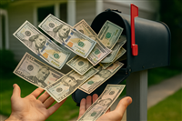 Dividends money mailbox