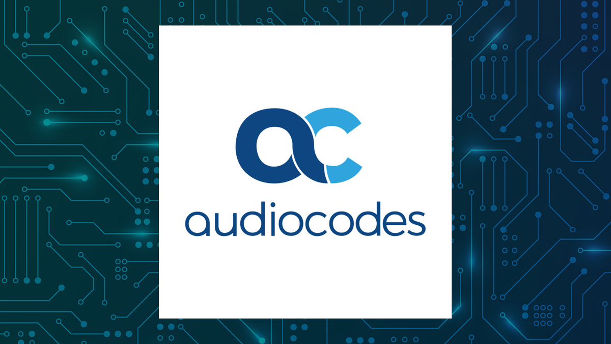 AudioCodes logo with Computer and Technology background