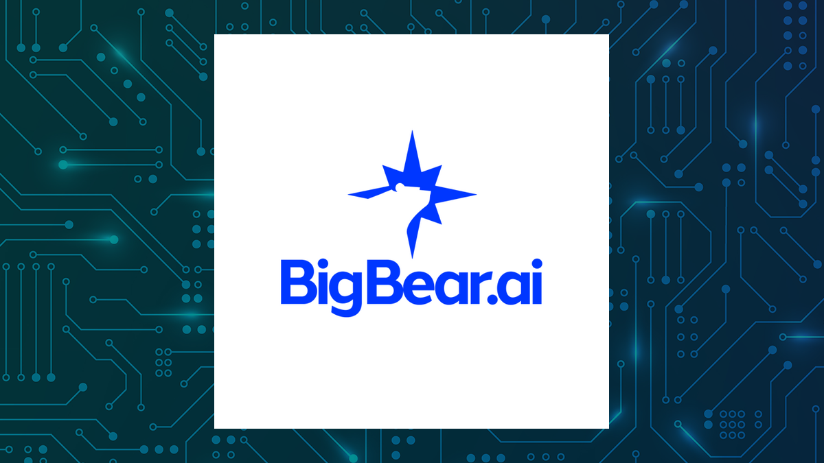 BigBear.ai logo with Computer and Technology background