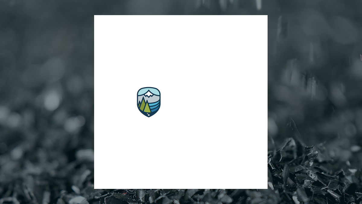 Perpetua Resources logo with Basic Materials background