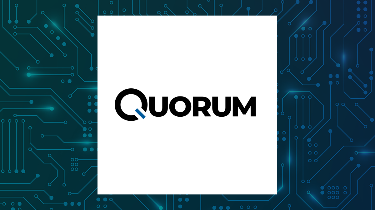 Quorum Information Technologies logo with Computer and Technology background