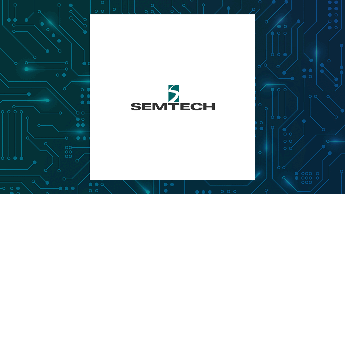 Semtech logo with Computer and Technology background